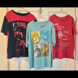 Bundle of Boys size L Star Wars t - shirts